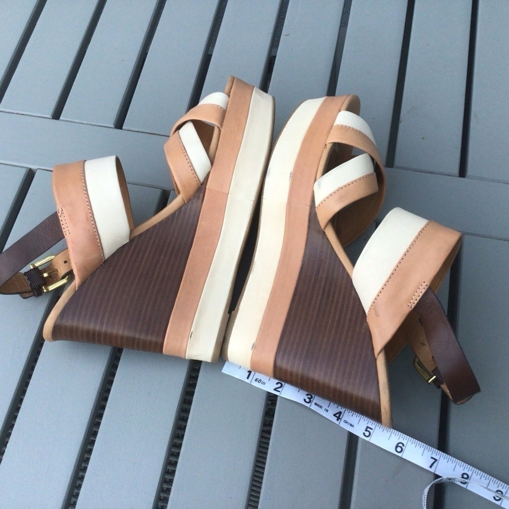 Coach leather wedge sandals - Picture 8 of 10